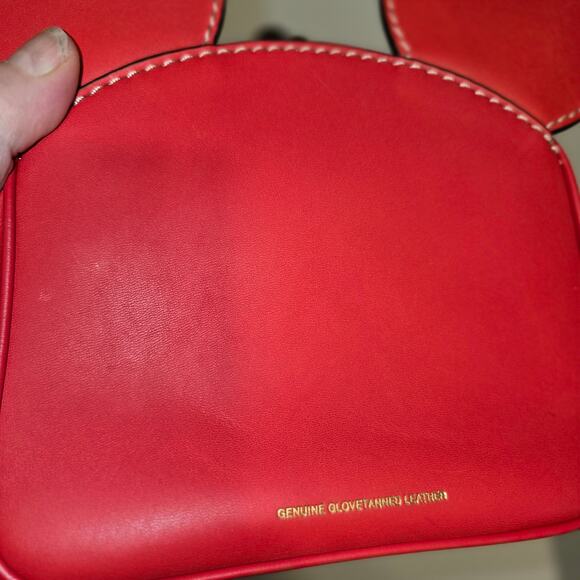 Coach x Disney x Keith Haring Mickey Mouse Ears Bag Kisslock Red LIMITED SEE - Picture 10 of 13